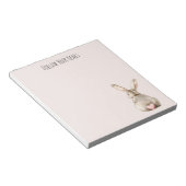 Bloc-note Lapin de coeur de lapin rose (Incliné)