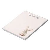 Bloc-note Lapin de coeur de lapin rose (Tourné)