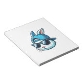 Bloc-note Lapin de Pâques Face Casquette de Baseball Lunette (Incliné)