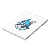 Bloc-note Lapin de Pâques Face Casquette de Baseball Lunette (Tourné)
