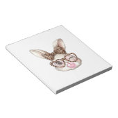Bloc-note Lapin de Pâques Lunettes Mignonnes Léopard Lapin d (Incliné)