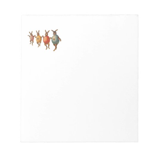 Bloc-note Lapin de Pâques Œufs Dansants (Devant)