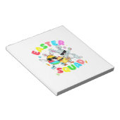 Bloc-note Lapin drôle Groovy Œuf Poussin Équipe de Pâques Jo (Incliné)