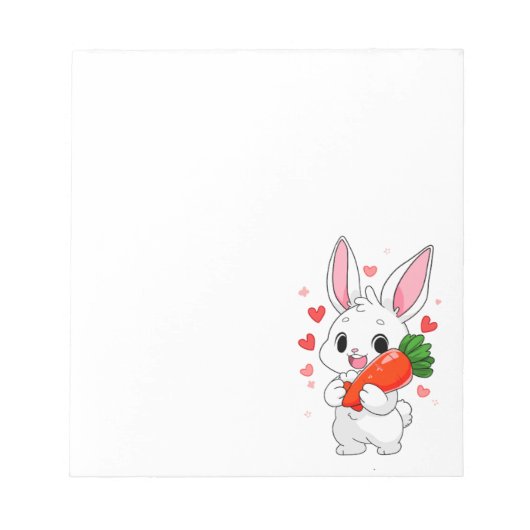 Bloc-note Lapin et carotte (Devant)
