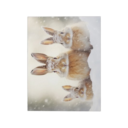 Bloc-note Lapin Lapin Famille Animal errant (Tourné)