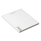 Bloc-note Lapin Mignon Dessin Personnalisé (Incliné)