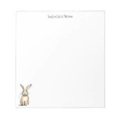Bloc-note Lapin Mignon Dessin Personnalisé (Devant)