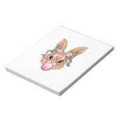 Bloc-note Lapin Mignon Visage de Lapin Lunettes de Léopard F (Tourné)