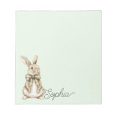 Bloc-note Lapin Pale Mint (Devant)