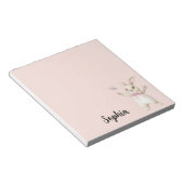 Bloc-note Lapin Papillon Blush Rose (Incliné)