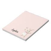Bloc-note Lapin Papillon Blush Rose (Tourné)