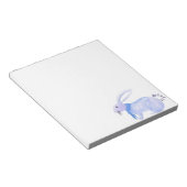 Bloc-note Lapin Violet Dans Une Écharpe Bleue (Incliné)