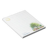 Bloc-note Lapins de Pâques mignons personnalisés (Incliné)