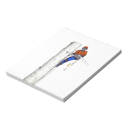 Bloc-note Large chainsaw needed. Arborist Tree surgeon (Tourné)