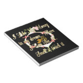 Bloc-note L'argent parle dans mes rêves et je l'aime.png (Incliné)