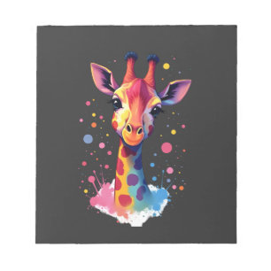 Bloc-note L'art animalier africain Le girafe coloré pour drô