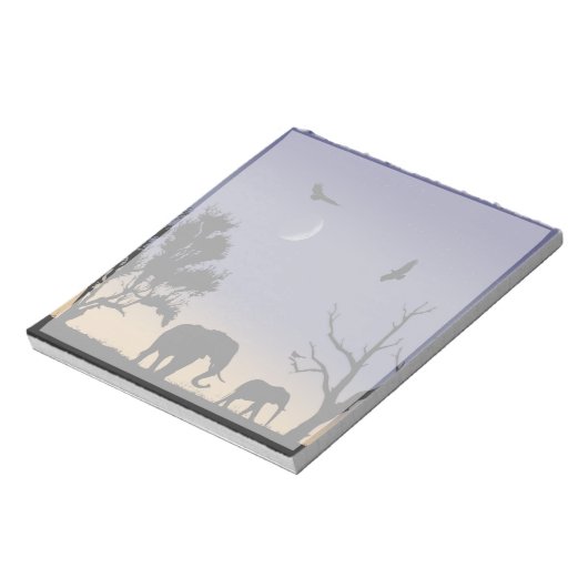 Bloc-note L'aube africaine - éléphants (Tourné)