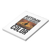 Bloc-note L'automne est ma couleur préférée Design de sorciè (Tourné)