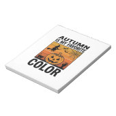 Bloc-note L'automne est ma couleur préférée Halloween Citrou (Tourné)