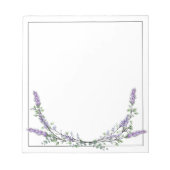 Bloc-note Lavande et Eucalyptus (Devant)