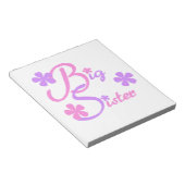 Bloc-note Lavande et grands cadeaux aux soeurs roses (Incliné)