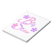 Bloc-note Lavande et grands cadeaux aux soeurs roses (Tourné)