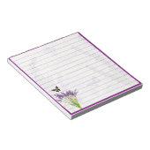 Bloc-note Lavande et papillon (Incliné)