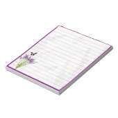 Bloc-note Lavande et papillon (Tourné)