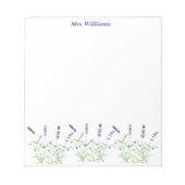 Bloc-note Lavande fleurs violettes aquarelle Herbes (Devant)