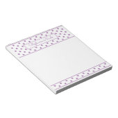 Bloc-note Lavande Polka Simple Dot Personnalisée (Incliné)
