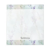 Bloc-note Lavande romantique violette Florale (Devant)