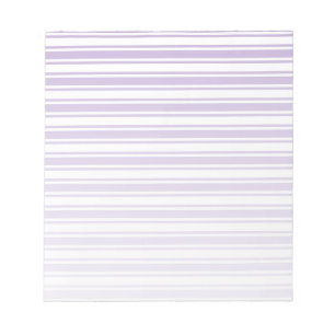 Bloc-note Lavande violet et blanc bonbons rayures