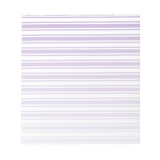 Bloc-note Lavande violet et blanc bonbons rayures (Devant)