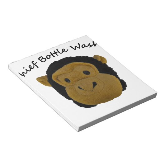 Bloc-note Lave-bouteille en chef (Incliné)