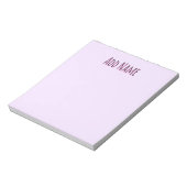 Bloc-note Lavender Cadeaux d'enseignant personnalisé unique (Tourné)