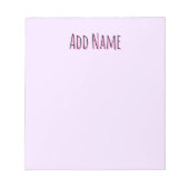 Bloc-note Lavender Cadeaux d'enseignant personnalisé unique (Devant)