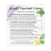 Bloc-note Lavender, Peppermint & Lemon Essential Oil Guide (Devant)