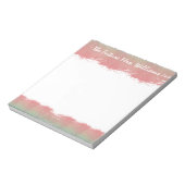 Bloc-note L'avenir Mme Bride Mariage Monogram Rose Green (Tourné)