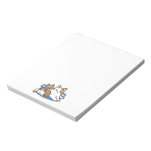 Bloc-note Laze Furr Days - Cute Lazy Cats Design (Tourné)