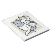 Bloc-note Laze Furr Days - Cute Lazy Cats Design (Incliné)