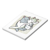 Bloc-note Laze Furr Days - Cute Lazy Cats Design (Tourné)