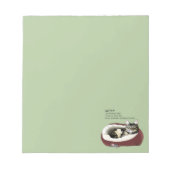 Bloc-note Lazy Chat Led Green Funny (Devant)