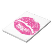 Bloc-note Le Baiser, Lèvres Roses (Tourné)