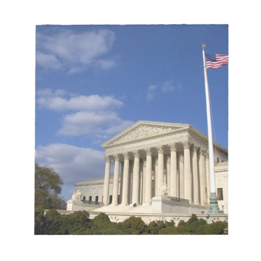 Bloc-note Le bâtiment de la Cour suprême des États-Unis à (Devant)