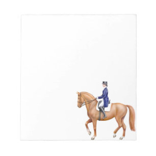 Bloc-note Le bloc - notes de cavalier de cheval de dressage