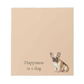 Bloc-note Le bonheur est un chien (Devant)