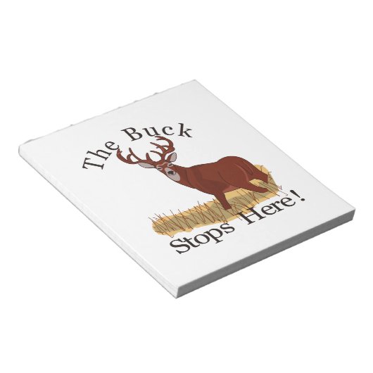 Bloc-note Le Buck S'Arrête Ici ! (Incliné)