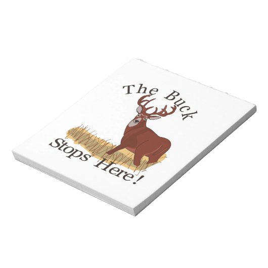 Bloc-note Le Buck S'Arrête Ici ! (Tourné)