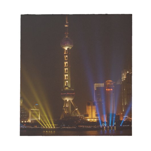 Bloc-note Le Bund (front de mer) à Shanghai. Regard (Devant)