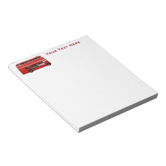 Bloc-note Le bus rouge de Londres (Incliné)